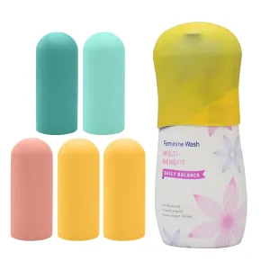 5 Pack Silicone Bottle Covers, Travel Essentials for Women Men, Travel Size Toiletries, Cruise Ship Essentials, Accessories Luggage, Travel Must Haves, Elastic Sleeves for Leak Proofing