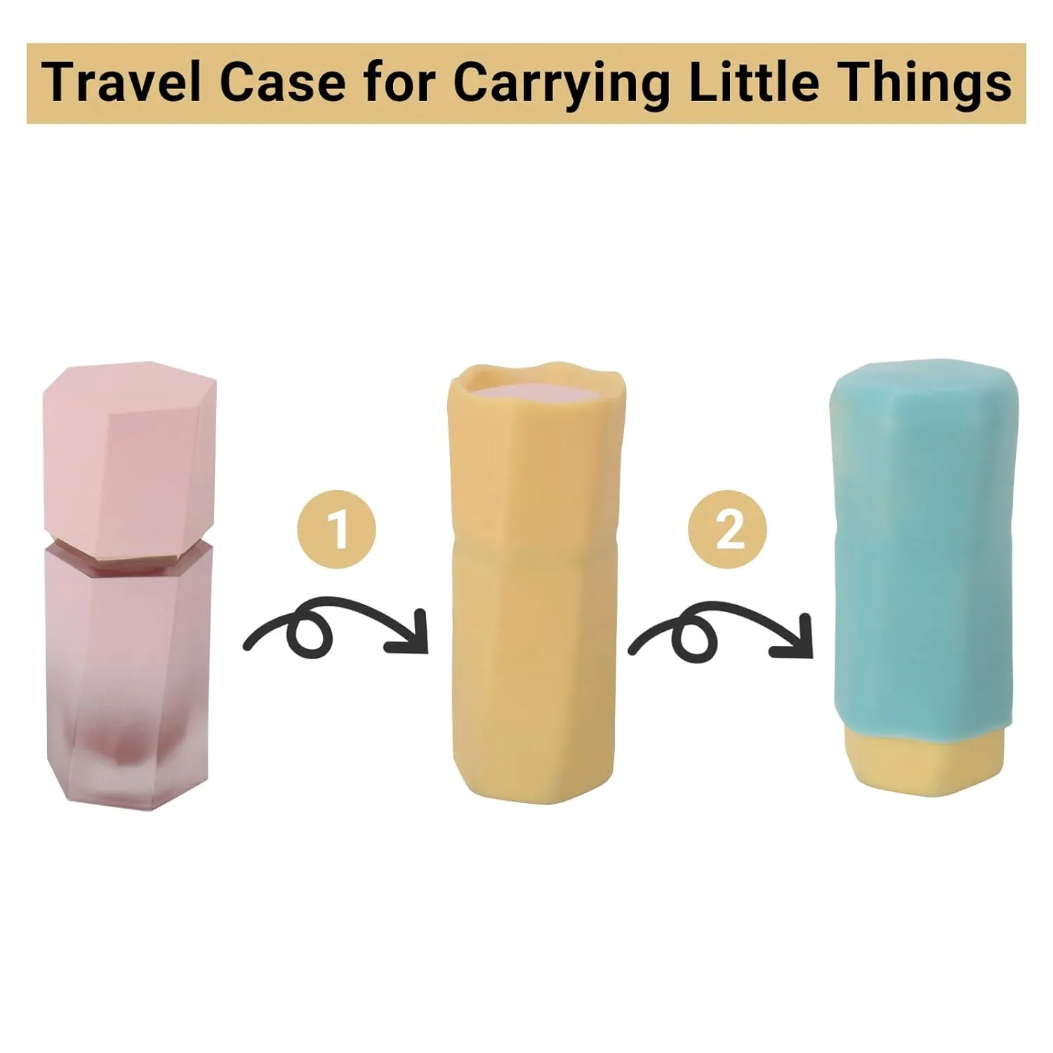 5 Pack Silicone Bottle Covers, Travel Essentials for Women Men, Travel Size Toiletries, Cruise Ship Essentials, Accessories Luggage, Travel Must Haves, Elastic Sleeves for Leak Proofing