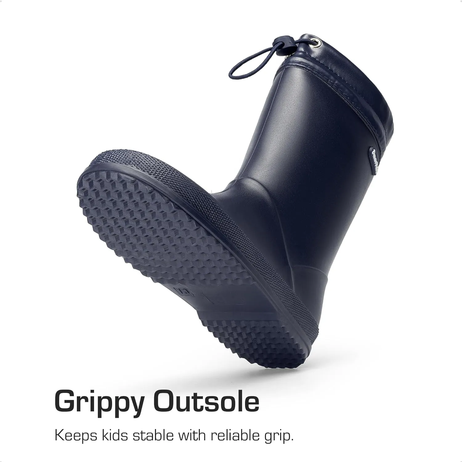 DREAM PAIRS Kids Rain Boots Boys Girls Lightweight Boots Waterproof Easy-on Outdoor Playing Rain Boot Unisex-Child