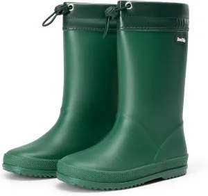 DREAM PAIRS Kids Rain Boots Boys Girls Lightweight Boots Waterproof Easy-on Outdoor Playing Rain Boot Unisex-Child
