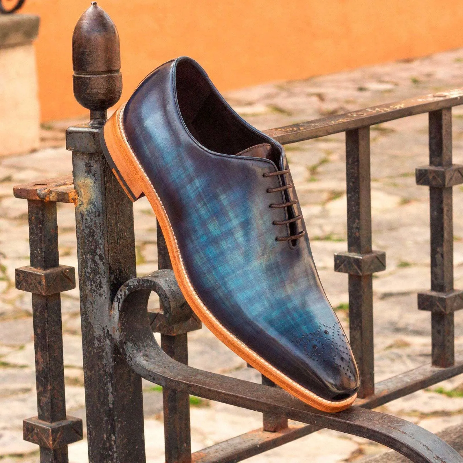 Whole Cut-Patina, Dark Brown, Blue-Wholesale